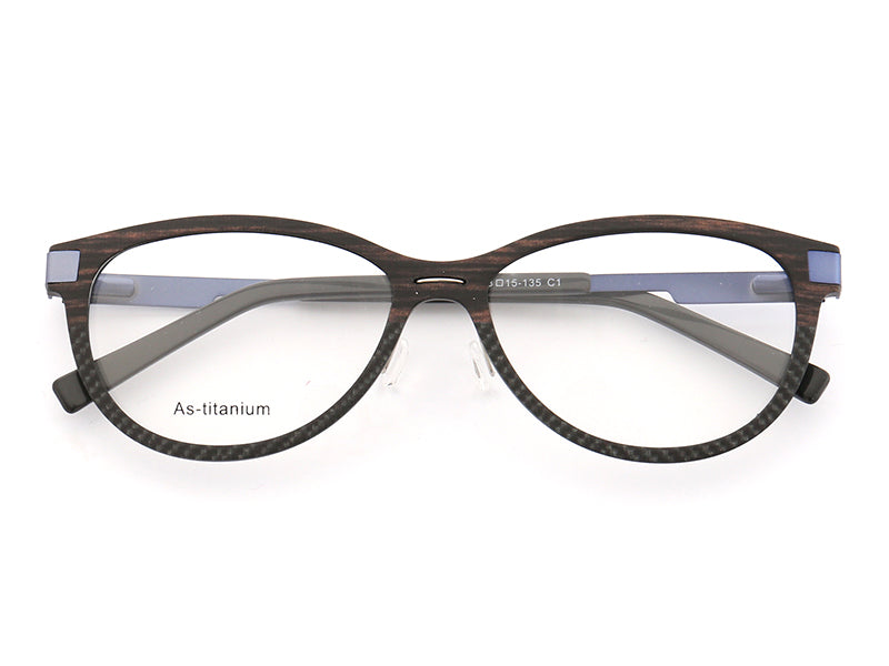 Full Rim Round Unisex Eyeglasses, Arbor Eyeglasses Blue Color Front View from VivGlasses 