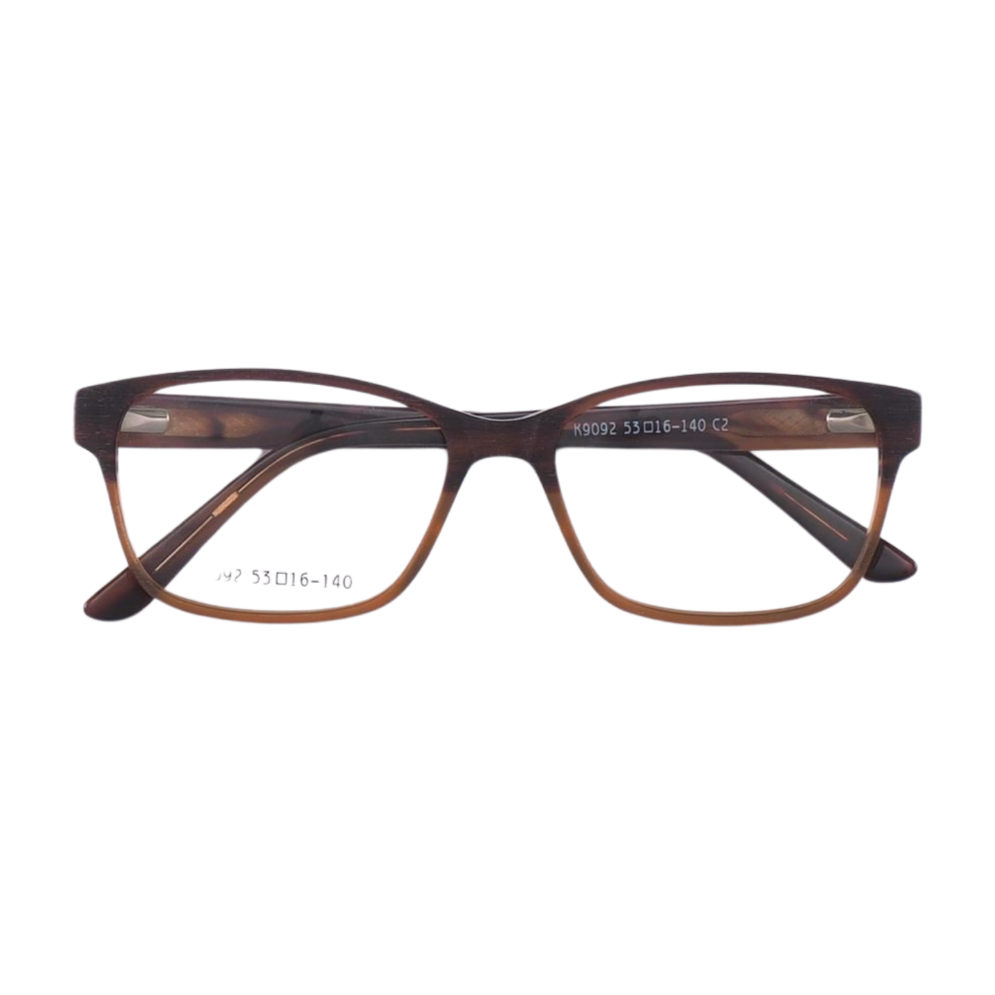 Wayfarer Full Rim Unisex Eyeglasses, Autumn Eyeglasses Front View Brown Color from VivGlasses