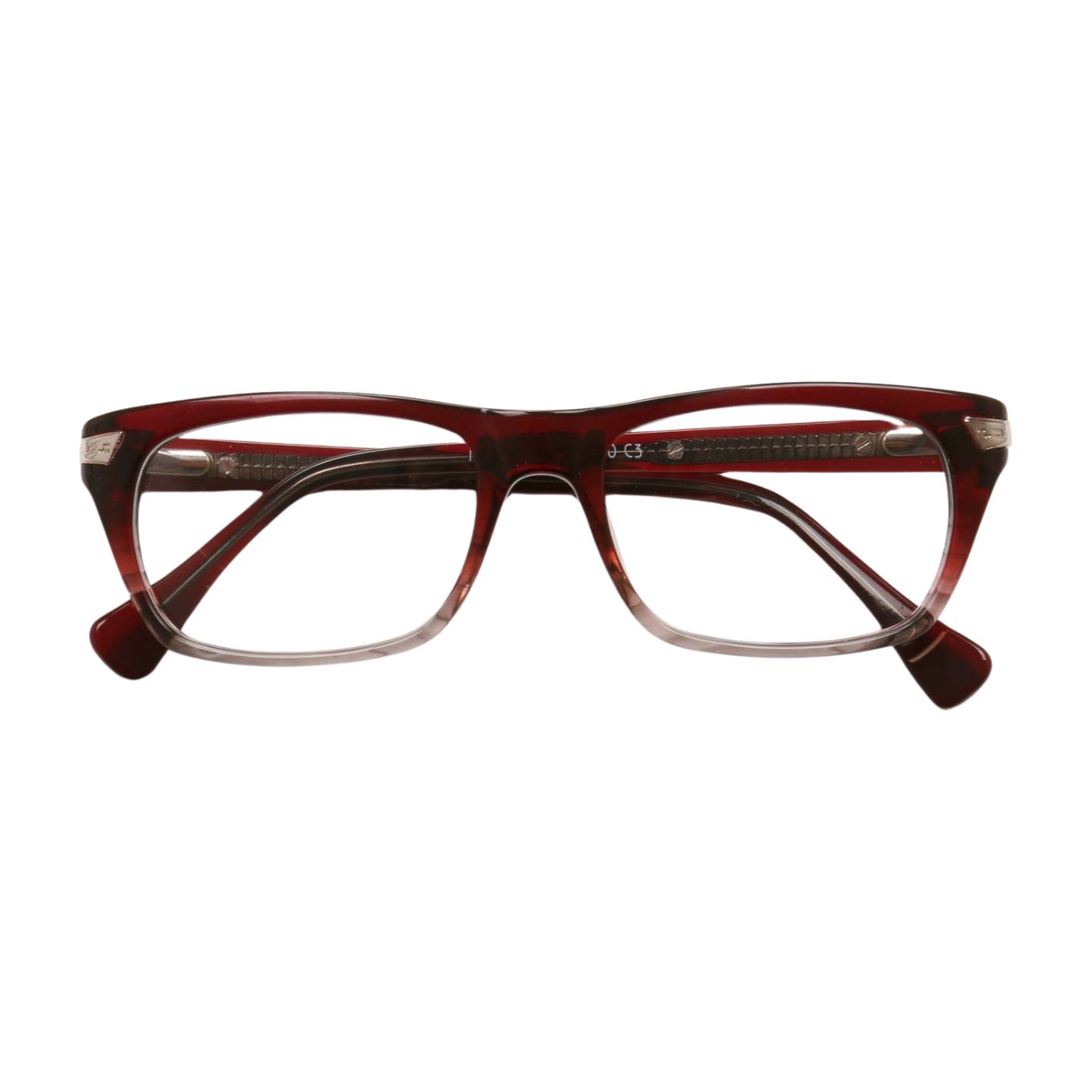 Oval Full Rim Unisex Eyeglasses, Pacific Unisex Eyeglasses Front View Red Color Frame from VivGlasses